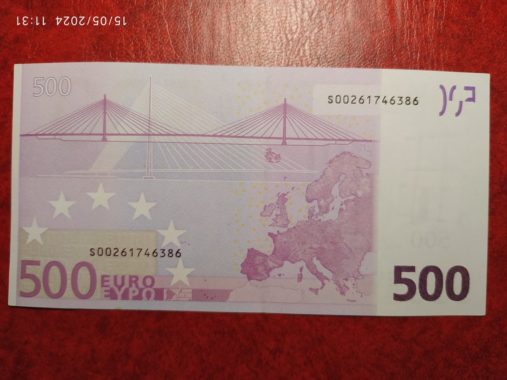 Den Europæiske Union - Italien. - 500 Euro 2002 - Duisenberg J001 #2.1