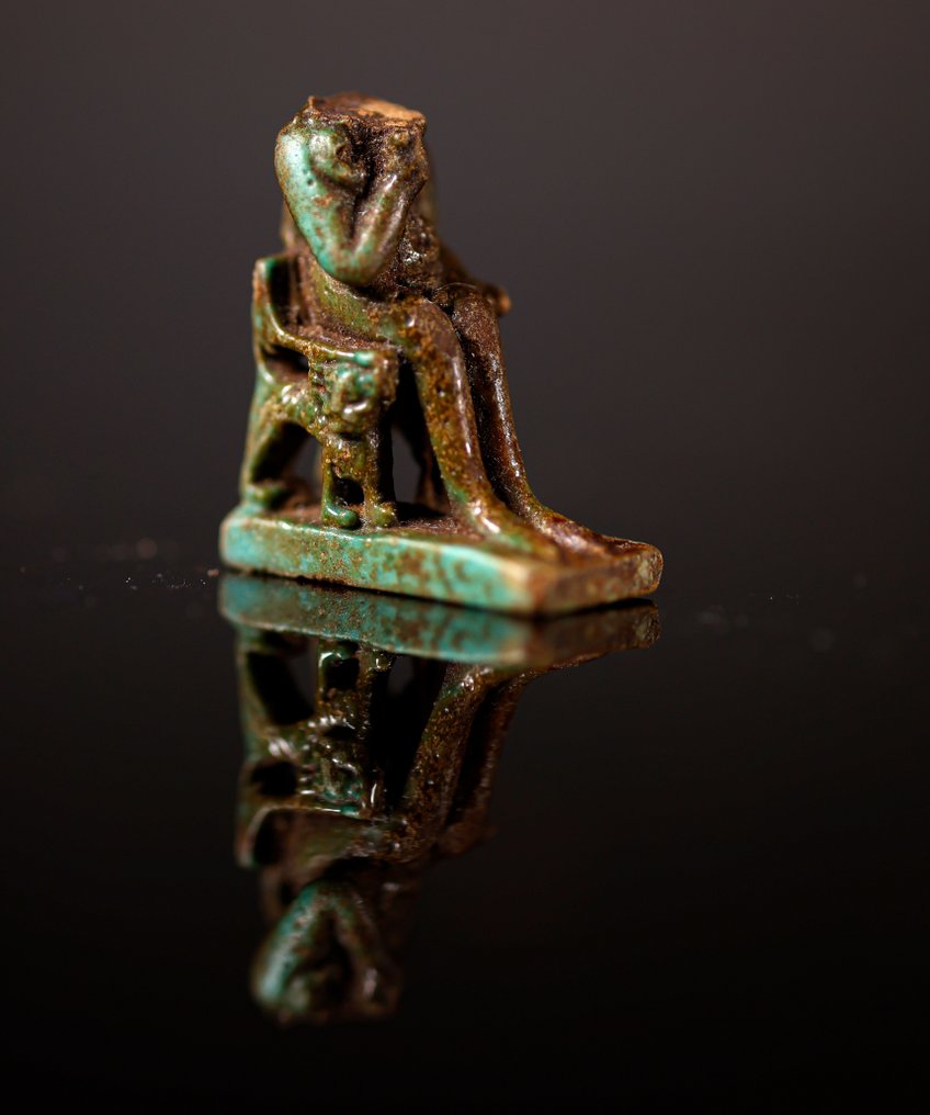 Antigo Egito, Pré-dinástico fragmento Amuleto de Hórus - 2.1 cm #1.1
