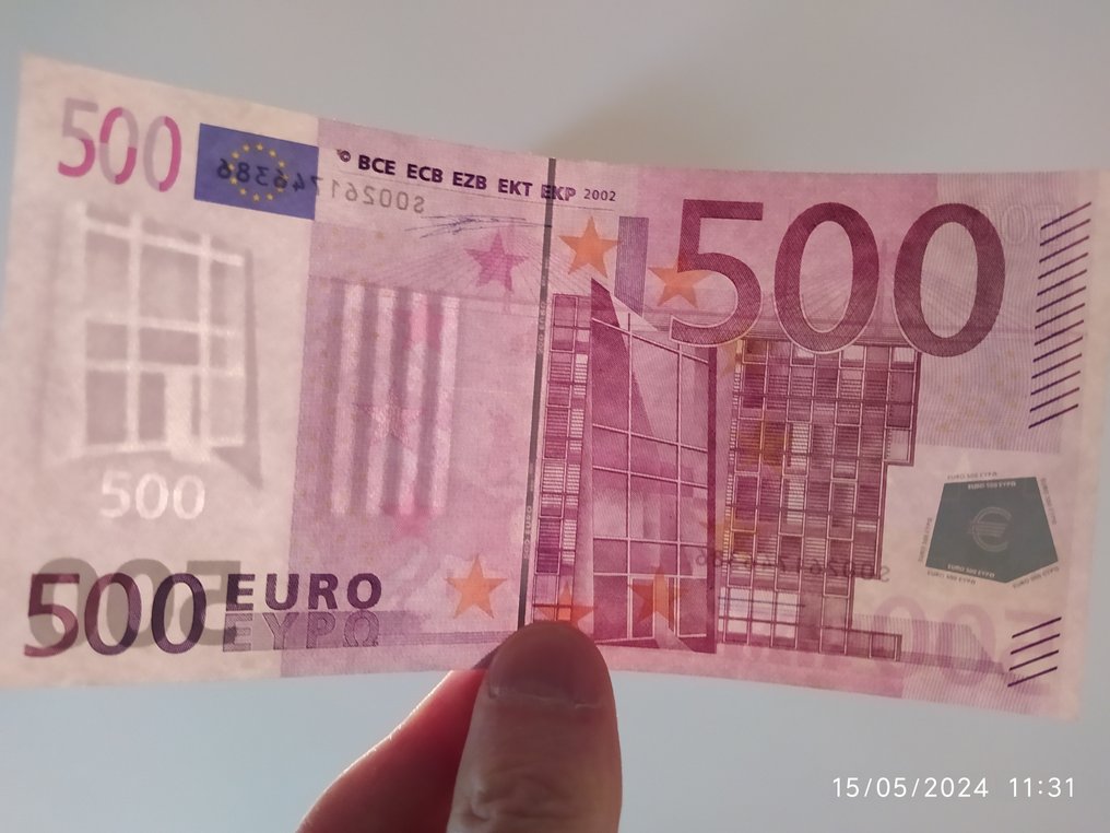 Unia Europejska - Włochy. - 500 Euro 2002 - Duisenberg J001 #3.1
