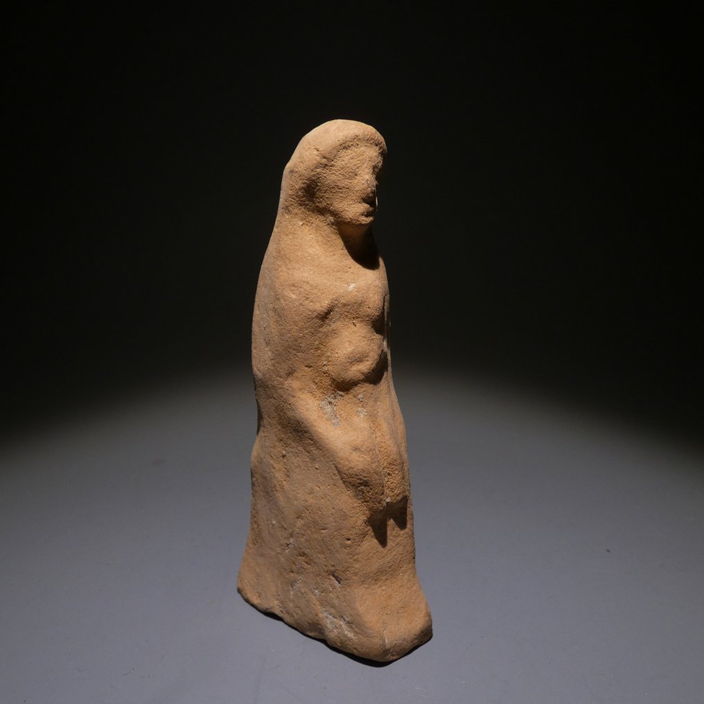 Grecia Antică Ceramică Femeie cu un copil. 9 cm H. Secolele III - IV î.Hr #1.2