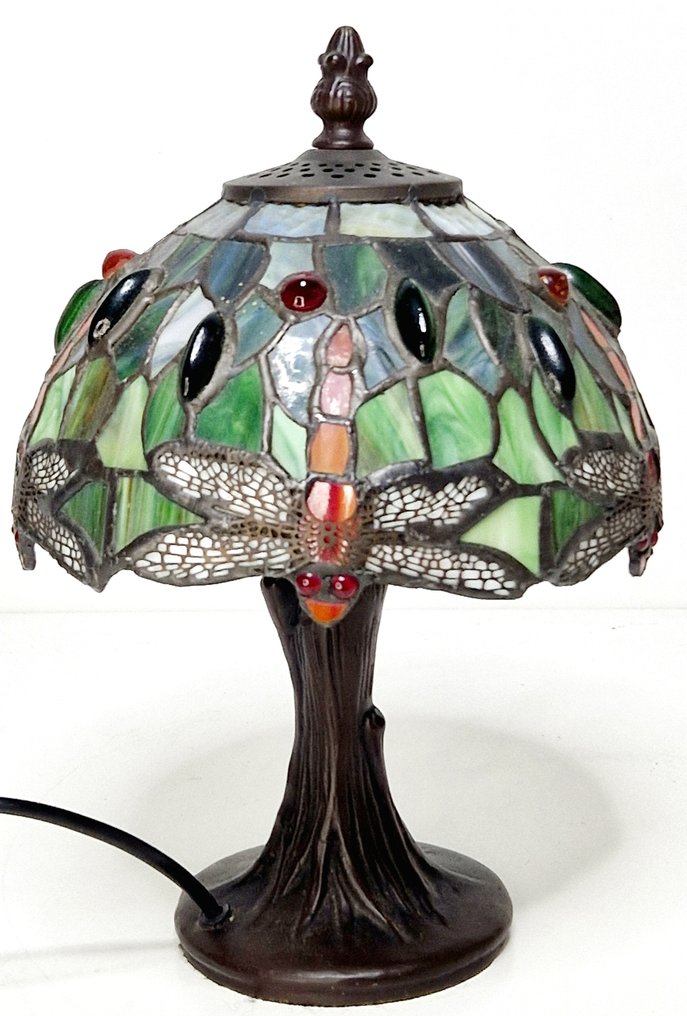 Lampe - Libelle - Metall, Buntglas #1.2