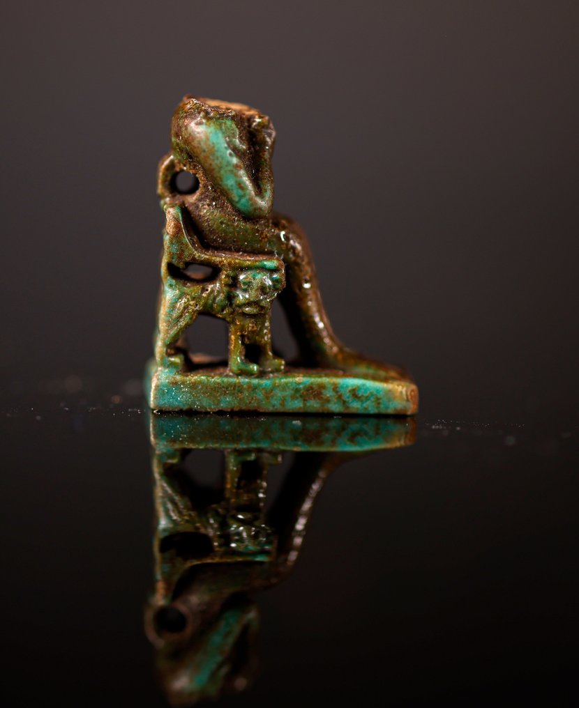 Ókori egyiptomi töredék Horus Amulett - 2.1 cm #2.1