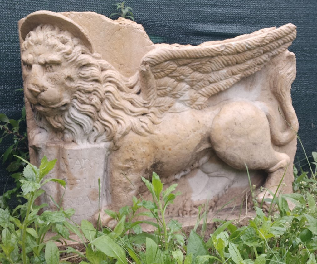 Relief, Leone San Marco - 65 cm - Marmor #1.1