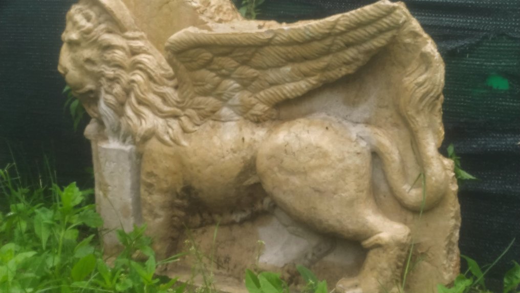 Relief, Leone San Marco - 65 cm - Marbre #3.3