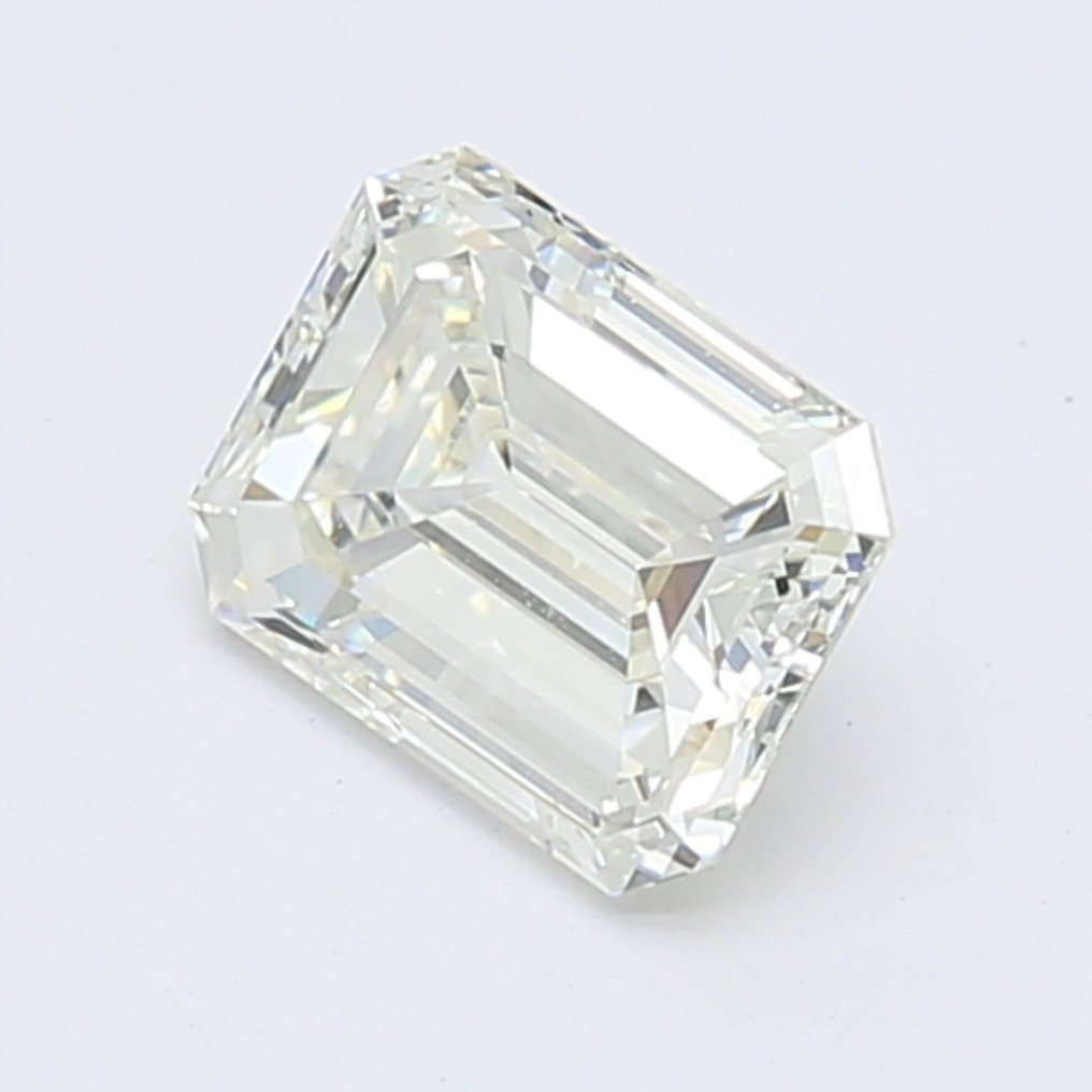 1 pcs 鑽石  (天然)  - 1.08 ct - 祖母綠形 - I(極微黃、正面看為白色) - VS1 - 美國寶石學院（Gemological Institute of America (GIA)） #1.2