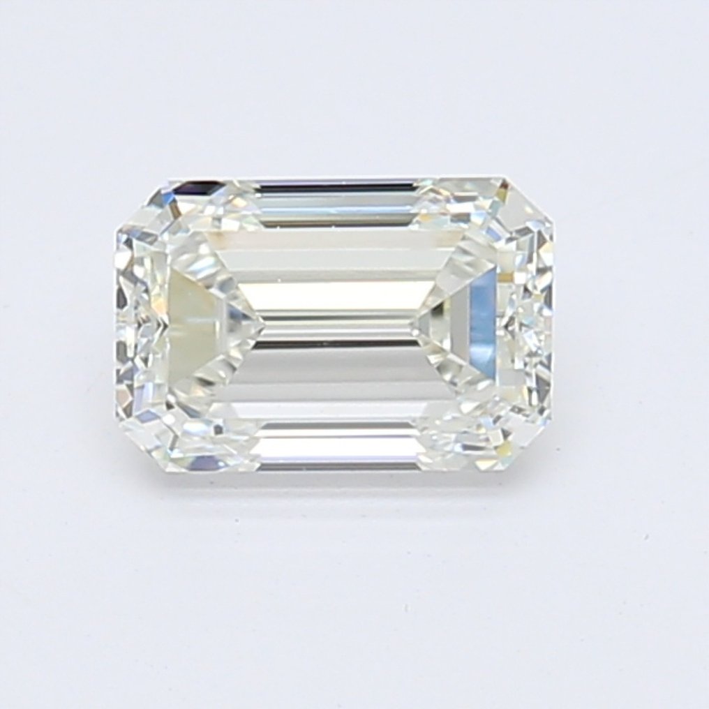 1 pcs Diamante  (Natural)  - 0.90 ct - Esmeralda - H - VS1 - Gemological Institute of America (GIA) #1.1