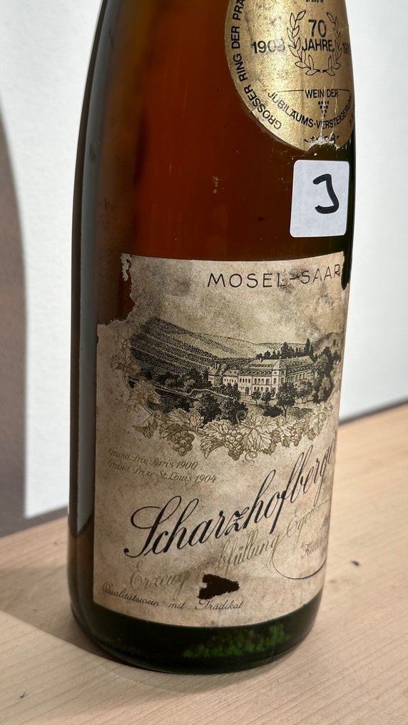 1977 Egon Müller, Riesling Scharzhofberg Auslese Versteigerung - Mosel Eiswein - 1 Flaske (0,75Â l) #1.2