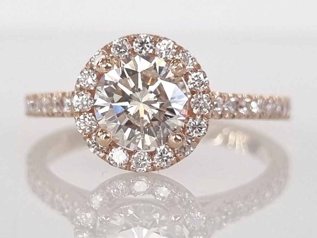 14 kt Roséguld - Ring - 1.44 ct Diamant #1.1