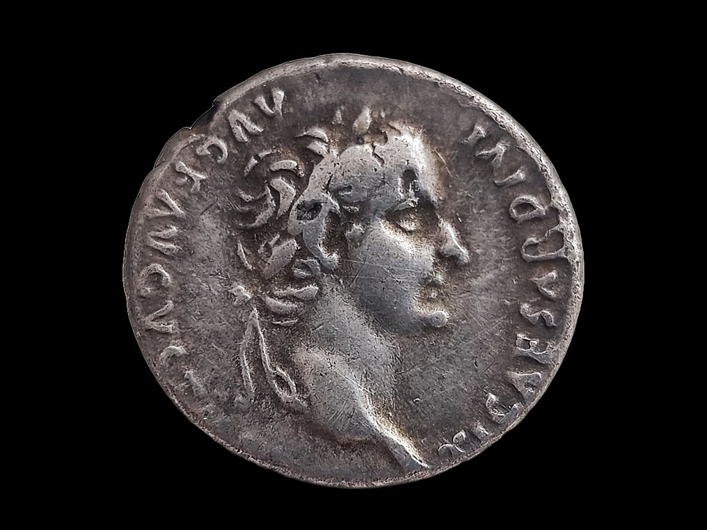 Roman Empire. Tiberius (AD 14-37). Denarius Fourrée - 'Tribute Penny' type #2.2