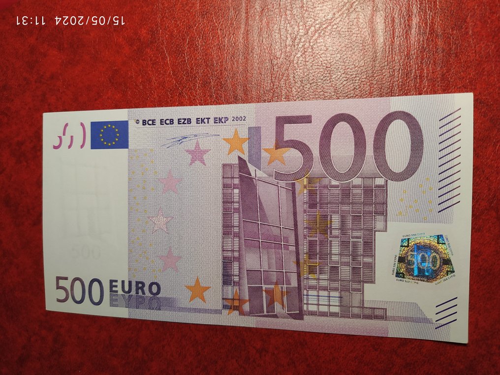 Unia Europejska - Włochy. - 500 Euro 2002 - Duisenberg J001 #2.2