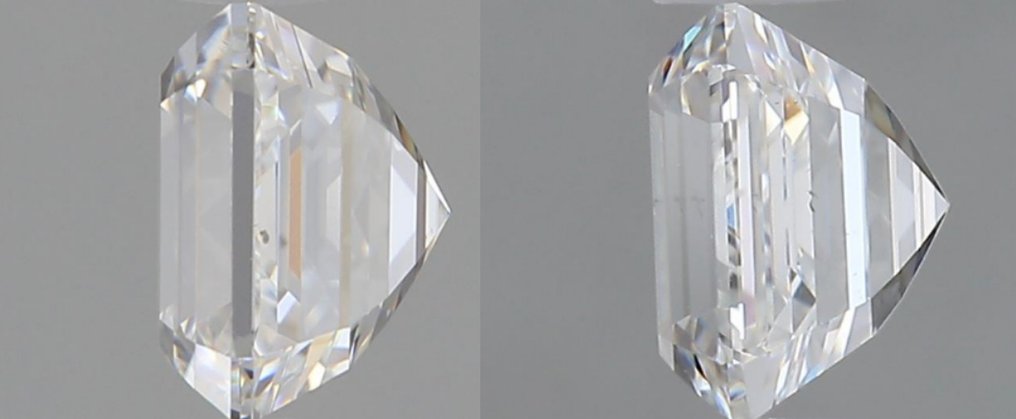 Ohne Mindestpreis - 2 pcs Diamant  (Natürlich)  - 2.00 ct - Smaragd - E - VS2 - Gemological Institute of America (GIA) - *Passendes Paar* #2.1