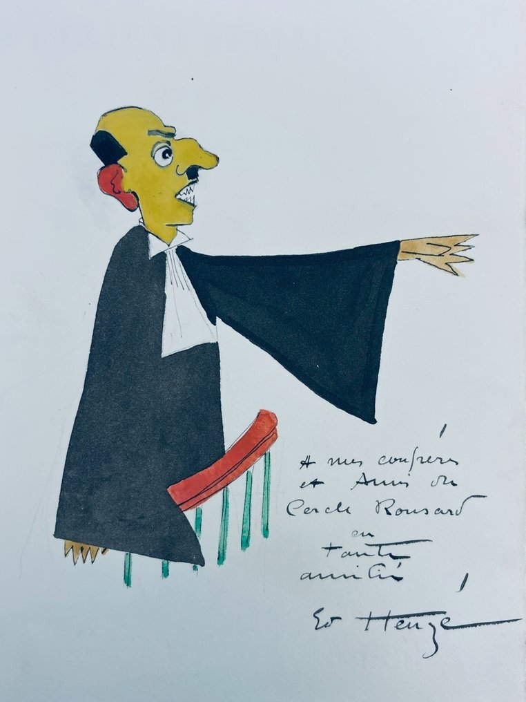 Georges Courteline / Edmond Heuzé [signé] - Un Client sérieux [1/120 enrichi de 3 dessins originaux] - 1936 #1.2