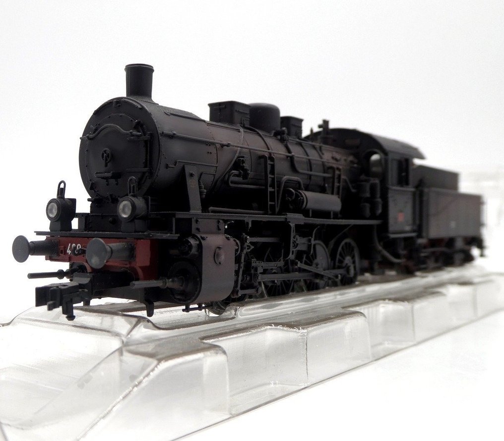 Trix H0 - 22322 - Locomotiva a vapore con tender (1) - Gruppo 460 043, versione invecchiata, Epoca III - FS #1.2