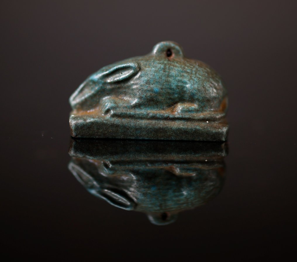 Antigo Egito, Pré-dinástico Amuleto egípcio de uma lebre - 1.6 cm #2.1