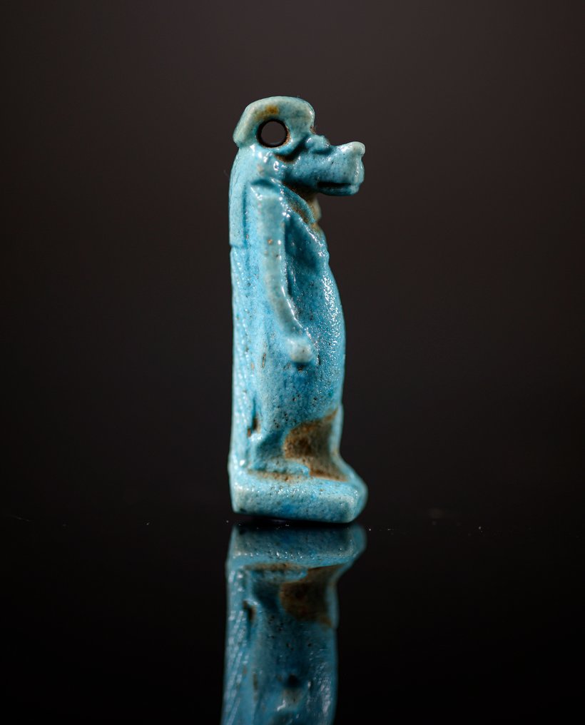 Ancient Egyptian Amulet of the God Taweret - 4.8 cm #1.2