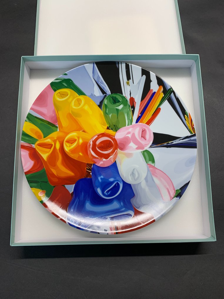 Jeff Koons (1955) - Tulips Coupe Plate #3.2