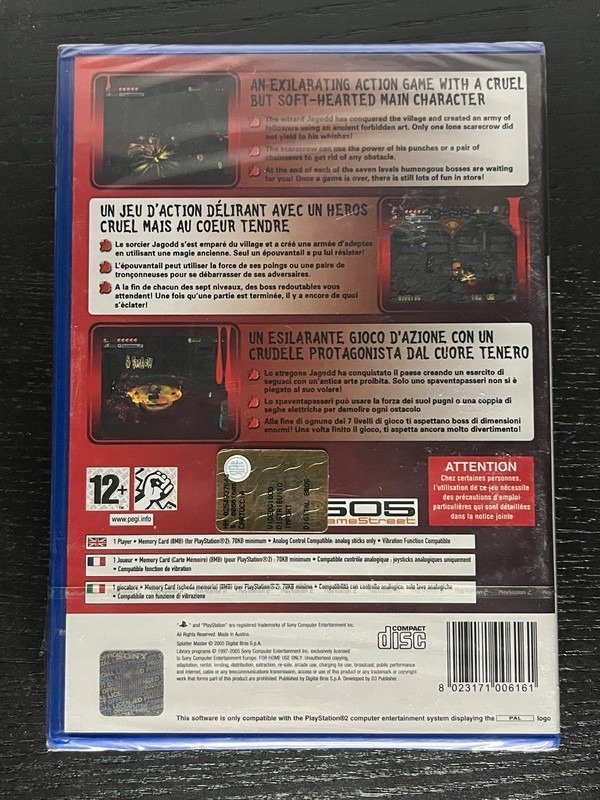 Sony - Splatter Master PS2 Sealed game Multi Language! - Videopeli - Alkuperäisessä sinetöidyssä pakkauksessa #3.2