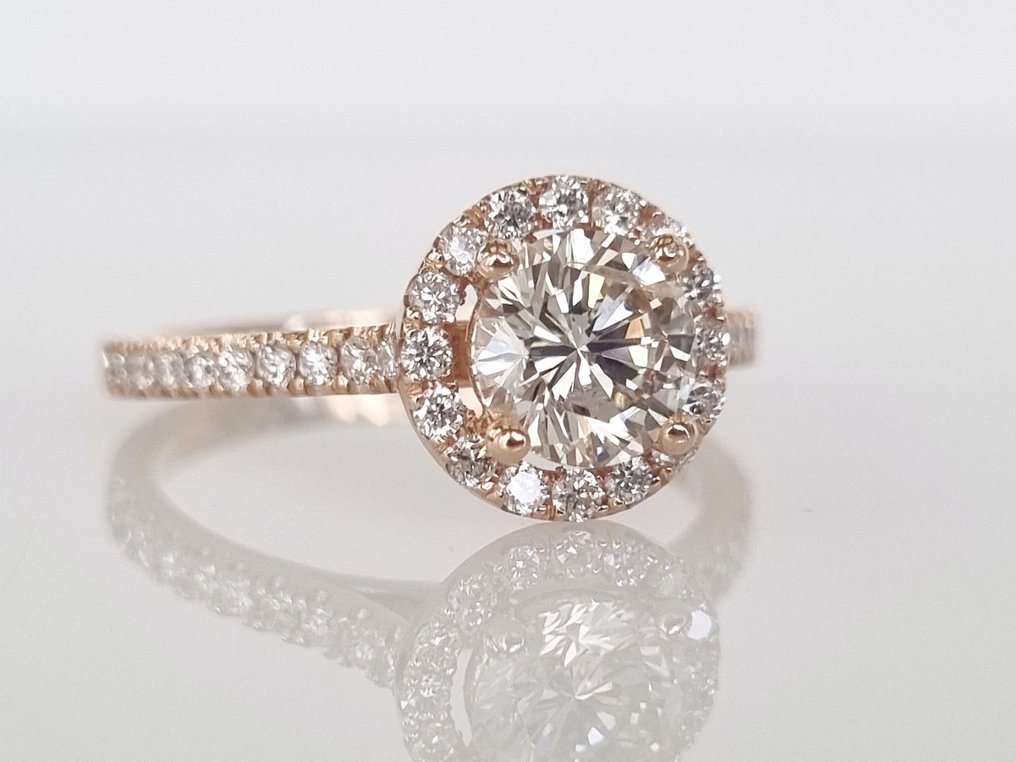 14 kt. Rózsaszín arany - Gyűrű - 1.44 ct Gyémánt #2.1