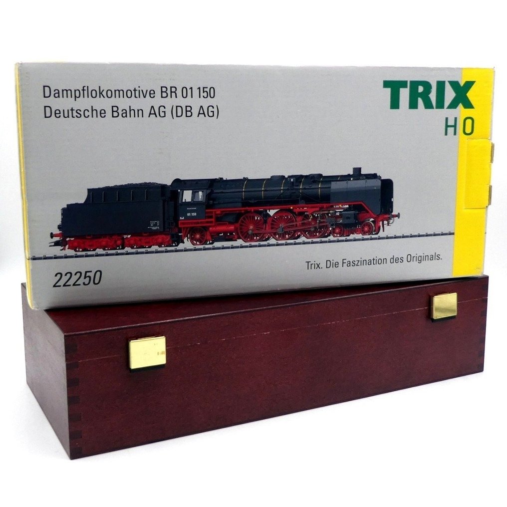 Trix H0 - 22250 - Ατμομηχανή με όχημα μεταφοράς (1) - BR 01 150, Εποχή VI - Deutsche Bahn AG (DB AG) #1.1