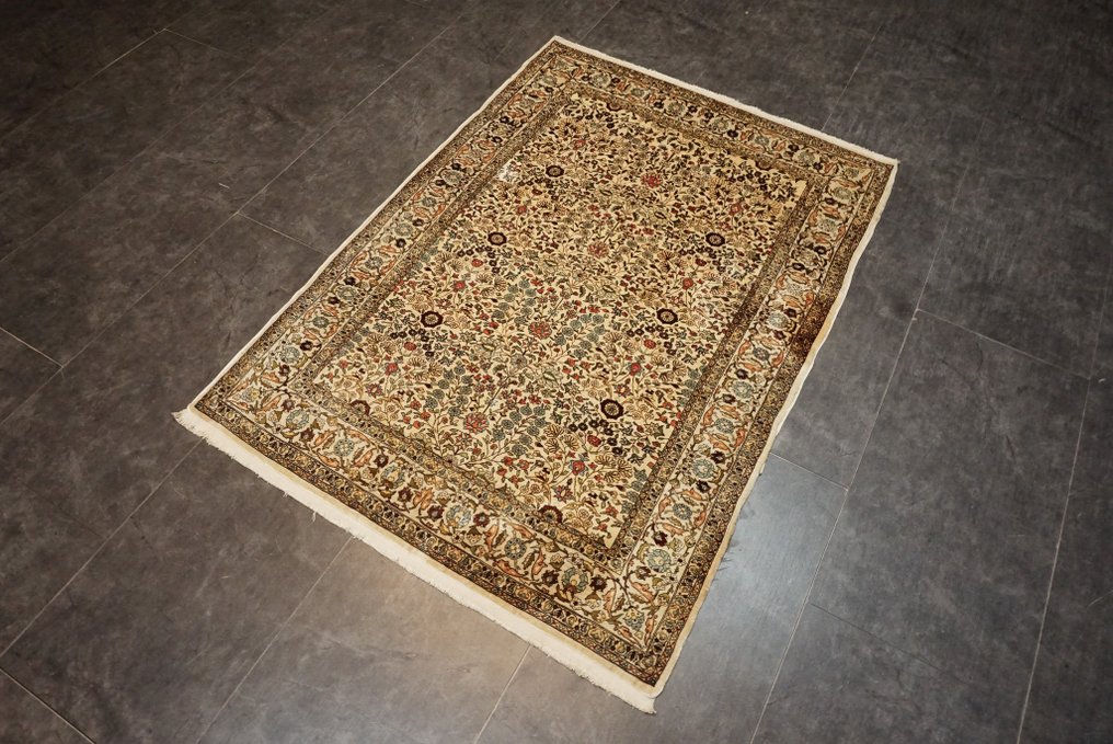 土耳其赫里克絲綢 - 小地毯 - 130 cm - 93 cm - 唱歌 #2.2