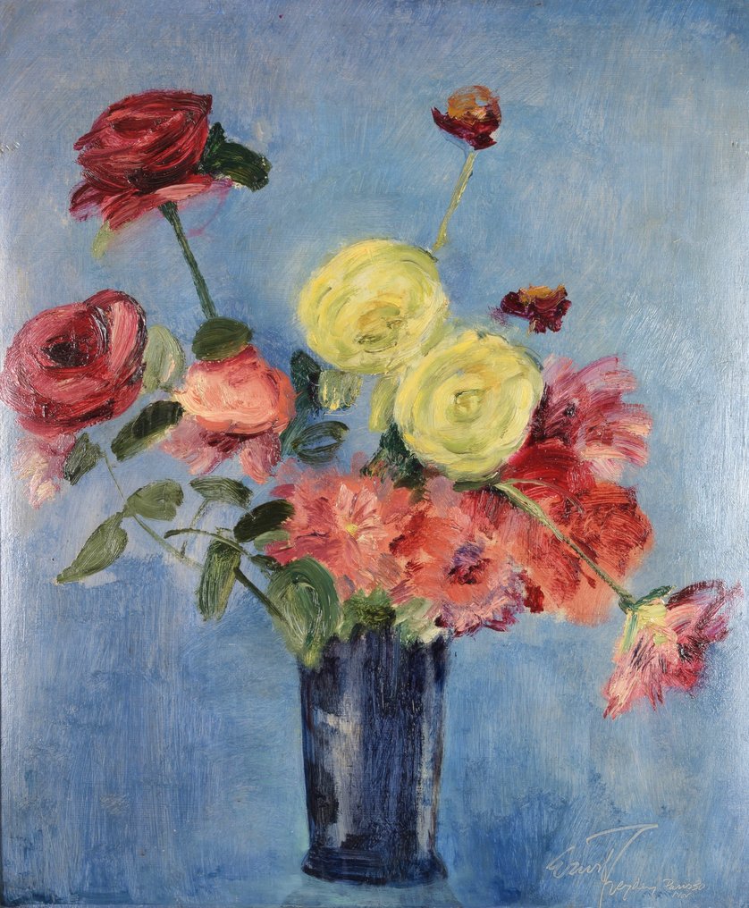 Ernst Leyden (1892-1969) - Fleurs dans un vase #1.1