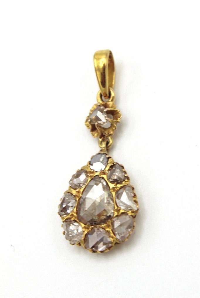 Κρεμαστό κόσμημα - 18 καράτια Κίτρινο χρυσό Διαμάντι - Διαμάντι #1.1