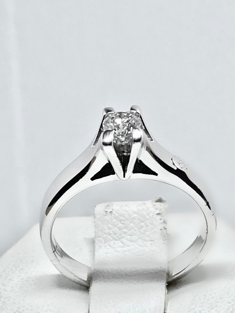 Pala Diamond - 戒指 - 18K包金 白金 -  0.24ct. tw. 钻石  (天然) #1.2