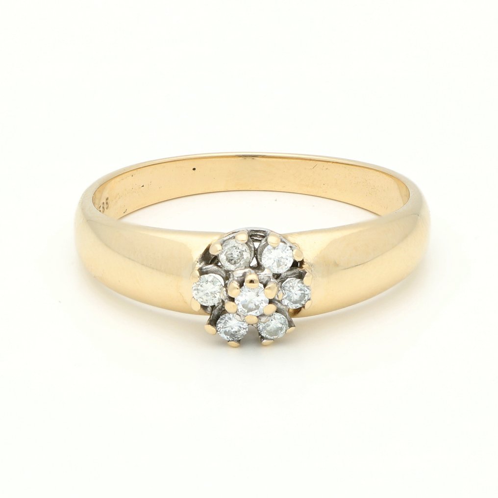 Δαχτυλίδι - 14 καράτια Κίτρινο χρυσό Διαμάντι #1.1