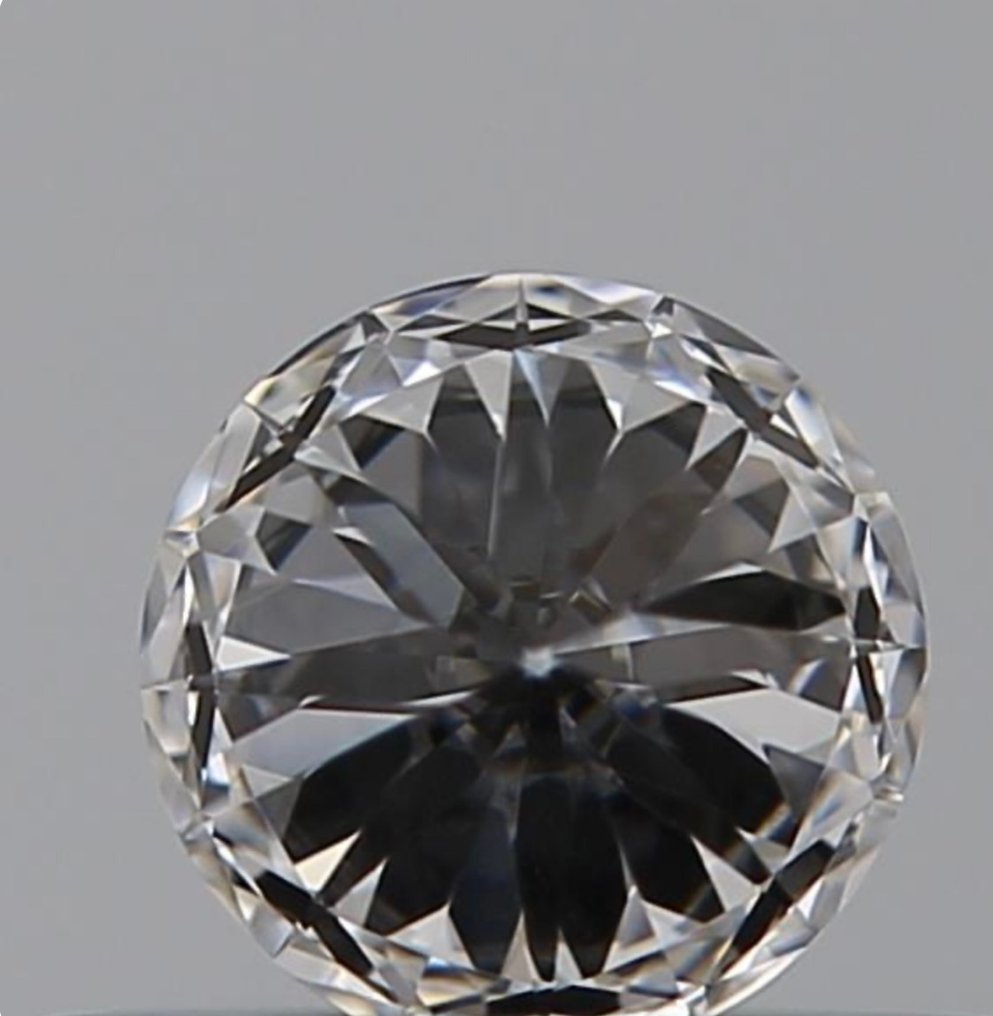 1 pcs Diamant  (Natural)  - 0.55 ct - Rund - D (färglös) - VVS2 - Gemological Institute of America (GIA) - Ex Ex Ex Inget, Typ IIa #2.1
