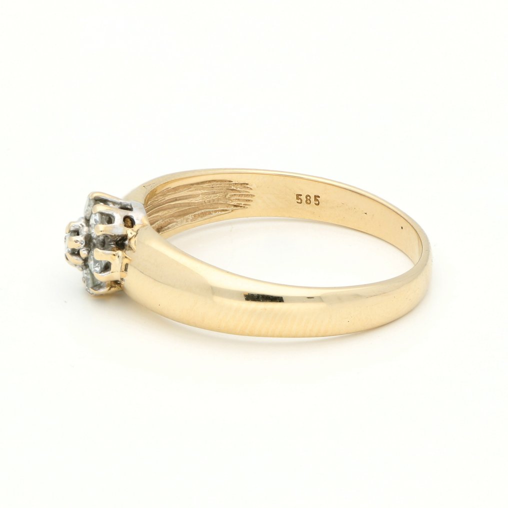Δαχτυλίδι - 14 καράτια Κίτρινο χρυσό Διαμάντι #2.1