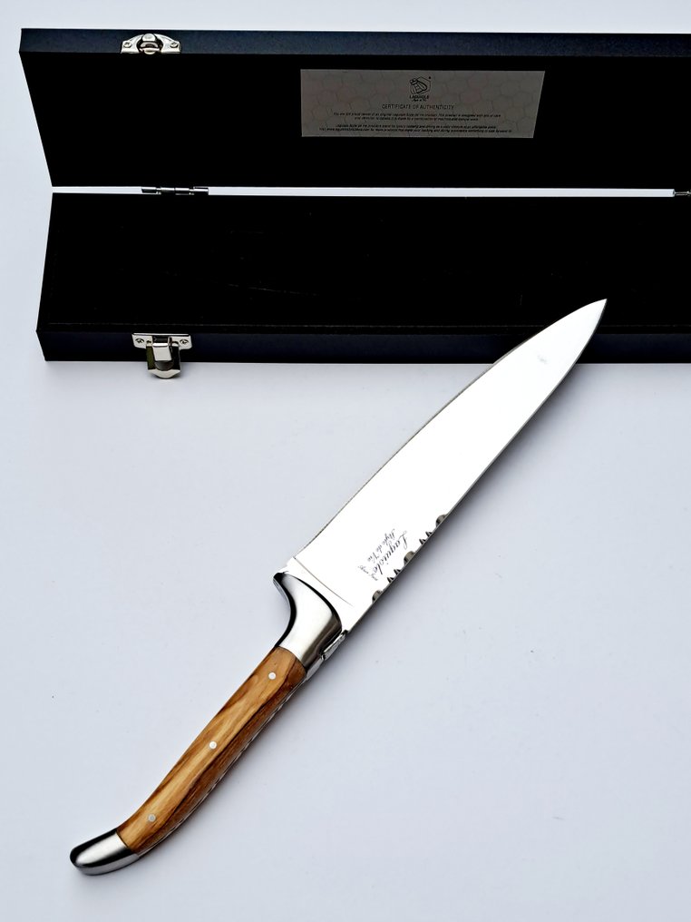 Laguiole - Chef Knife - incl. Certificate and luxury gift box - Acier Inox (Stainless Steel) - style - 厨刀 - 不锈钢 - 荷兰 #1.0