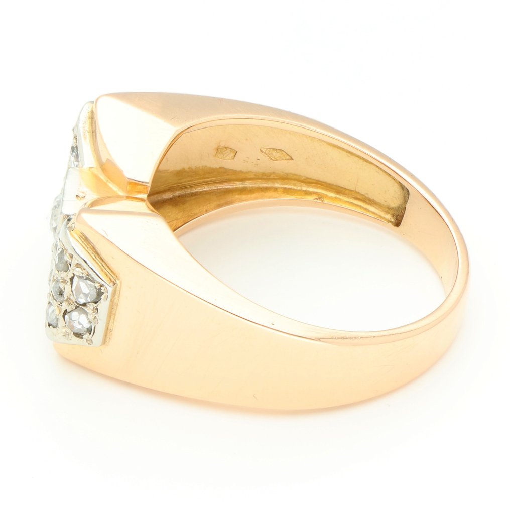 Anello - 18 carati Oro giallo Diamante #2.1