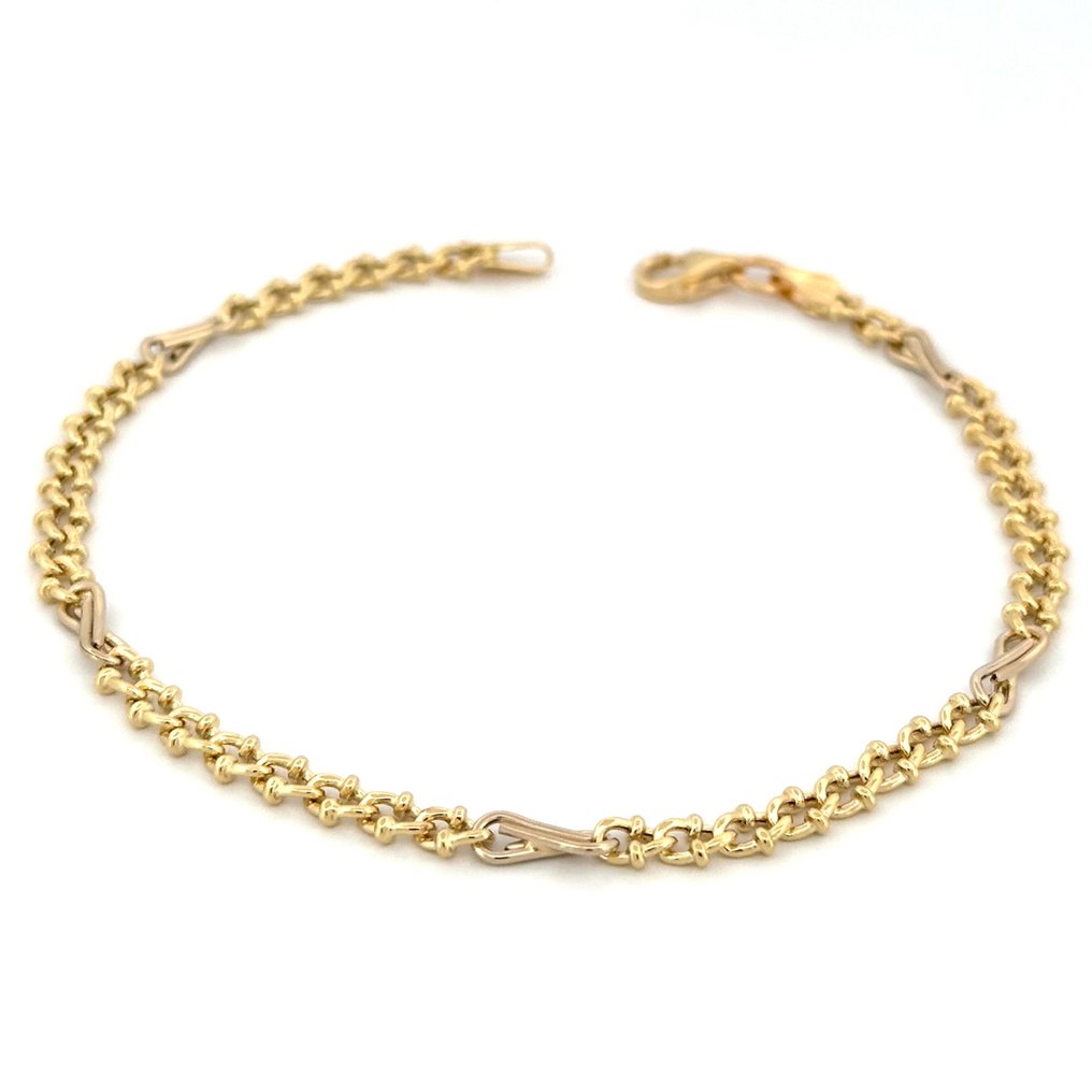 Dollar Bracelet - 3.4 g - 20 cm - 18 Kt - Armband - 18 karaat Geel goud #2.1