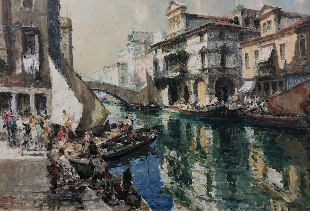 Luigi Pagan (1907-1980) - Canal Vena Palazzo Mascheroni #1.1