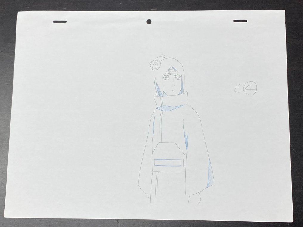 Naruto - 1 Originele animatietekening van Konan #2.1
