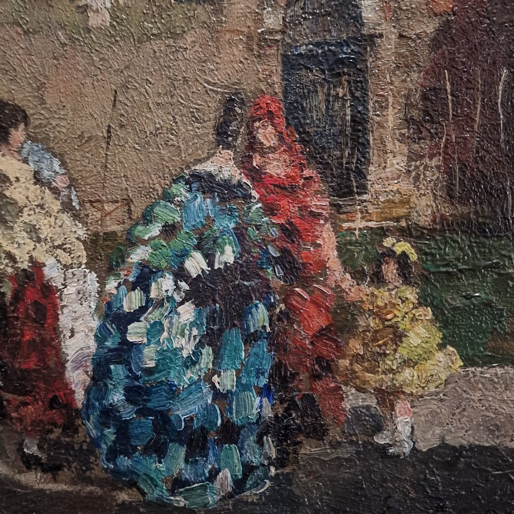 Erma Zago (1880-1942) - Scena di vita a Venezia #2.1