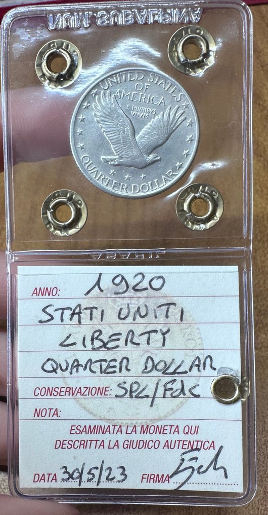 Stati Uniti. 1/4 Dollar 1920 Liberty #2.1