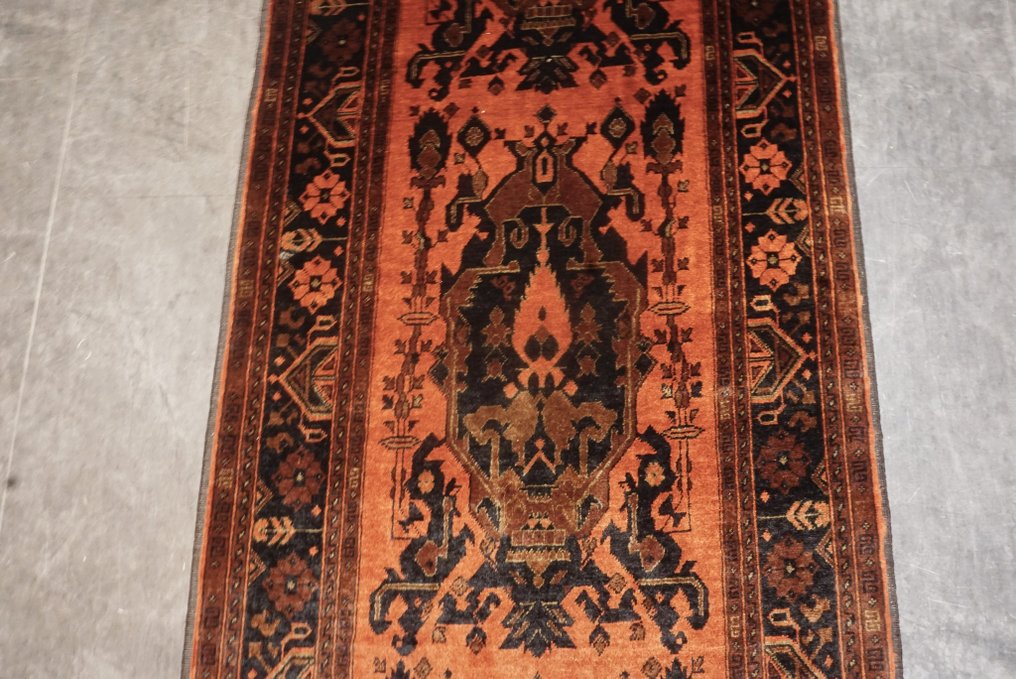 Afghan art deco - Carpet - 400 cm - 80 cm - runner #3.2