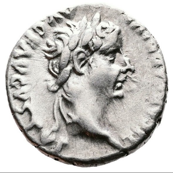 Római Birodalom. Tiberius- Tribute Penny, Important Historically Biblical Coin. Denarius AD 14-37 #1.1