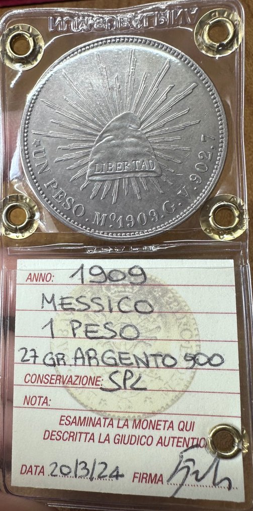 Mexiko. 1 Peso 1909 #2.1