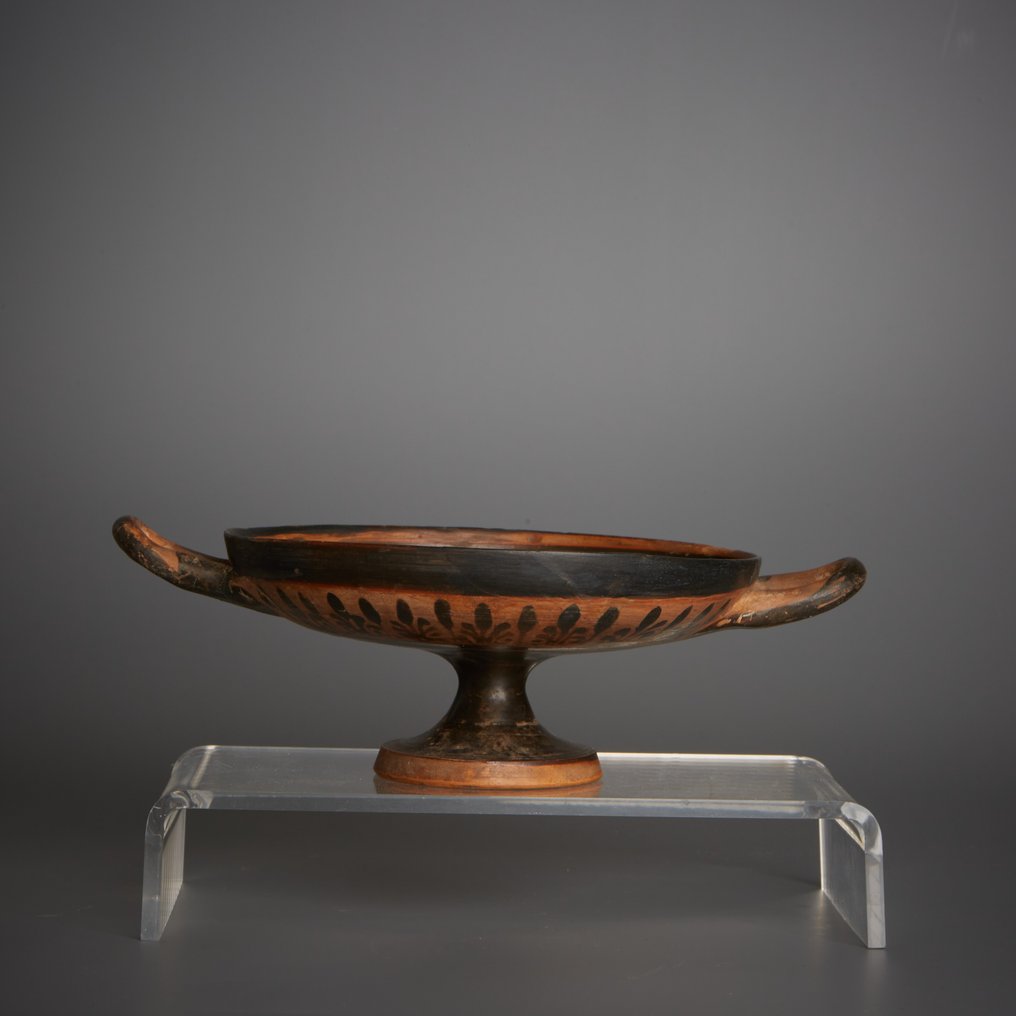 Altgriechisch Keramik Kylix. 4. Jahrhundert v. Chr. 21 cm Durchmesser. #1.1