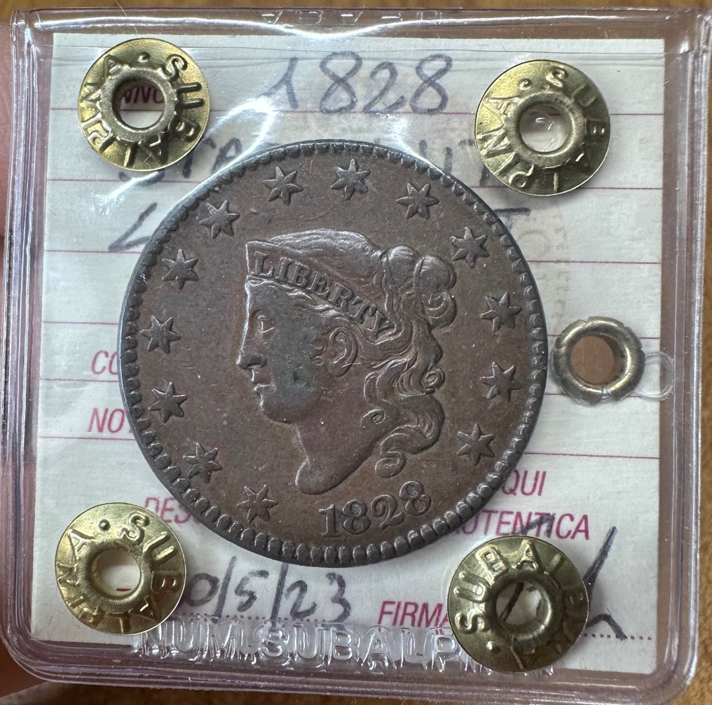 Stati Uniti. 1 Cent 1828 Large Cent #1.1