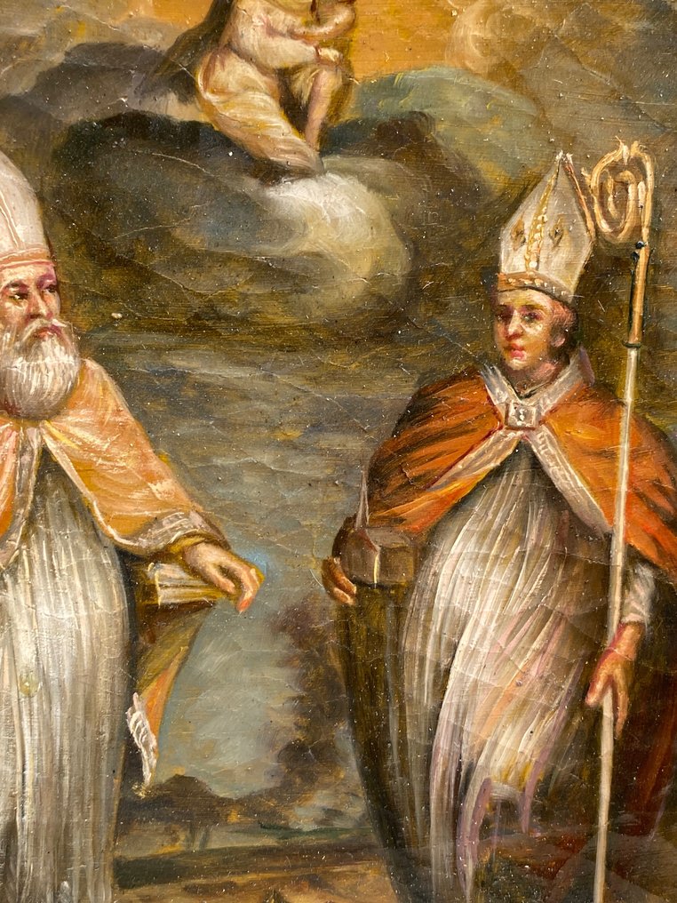 Escuela italiana (XIX) - Retrato de dos papas #2.1