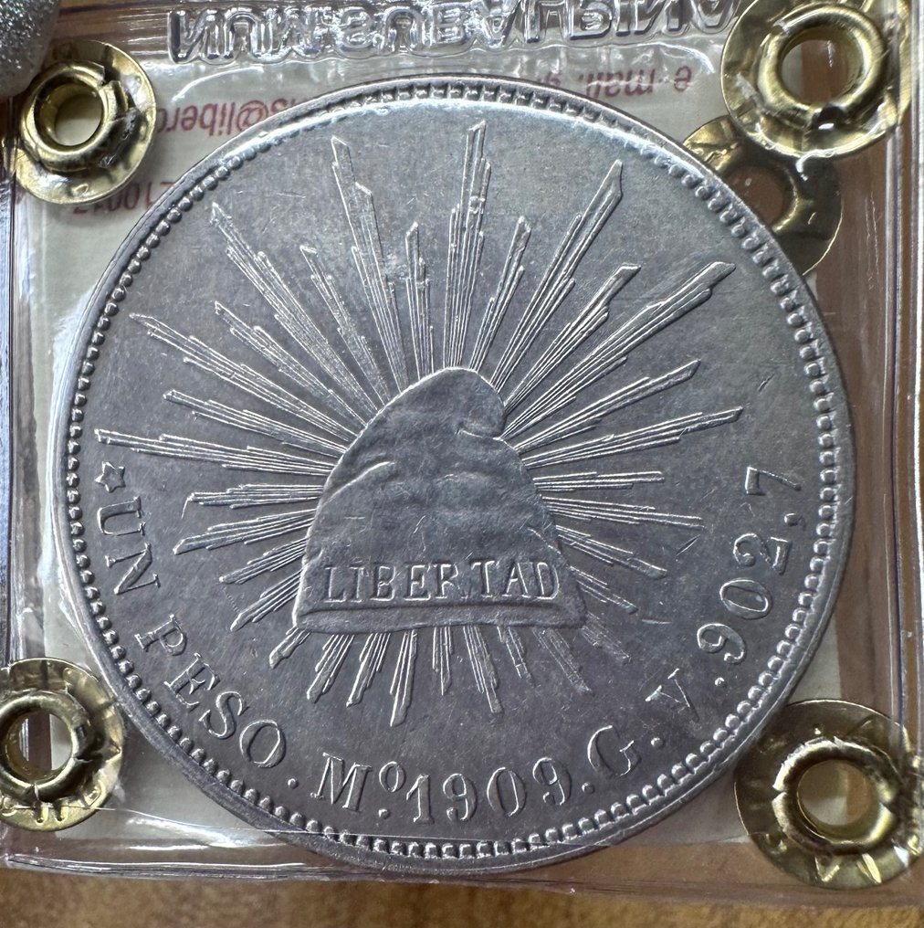 Mexico. 1 Peso 1909 #1.2