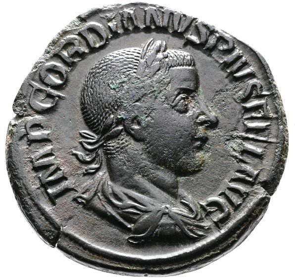 Império Romano. Gordian III, Very Clear Image with a calm portrait. Sestertius AD 238-244 #1.1