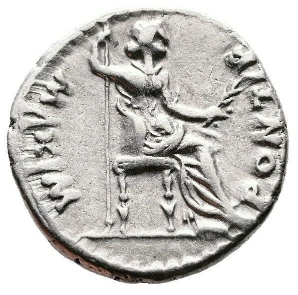 Romarriket. Tiberius- Tribute Penny, Important Historically Biblical Coin. Denarius AD 14-37 #1.2
