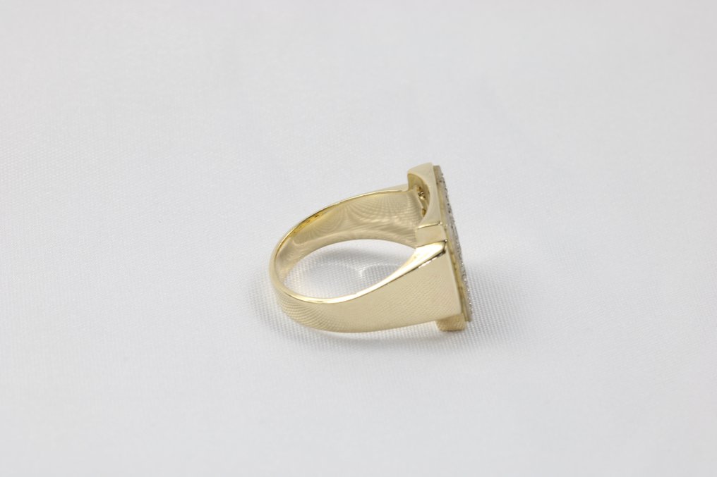 Ring - 14 karat Gull -  0.80ct. tw. Diamant  (Naturlig) #3.2