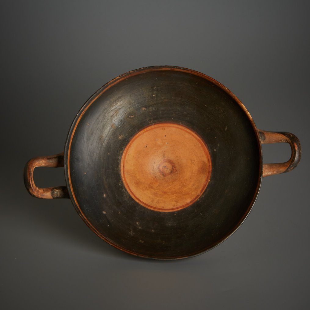 Altgriechisch Keramik Kylix. 4. Jahrhundert v. Chr. 21 cm Durchmesser. #1.2
