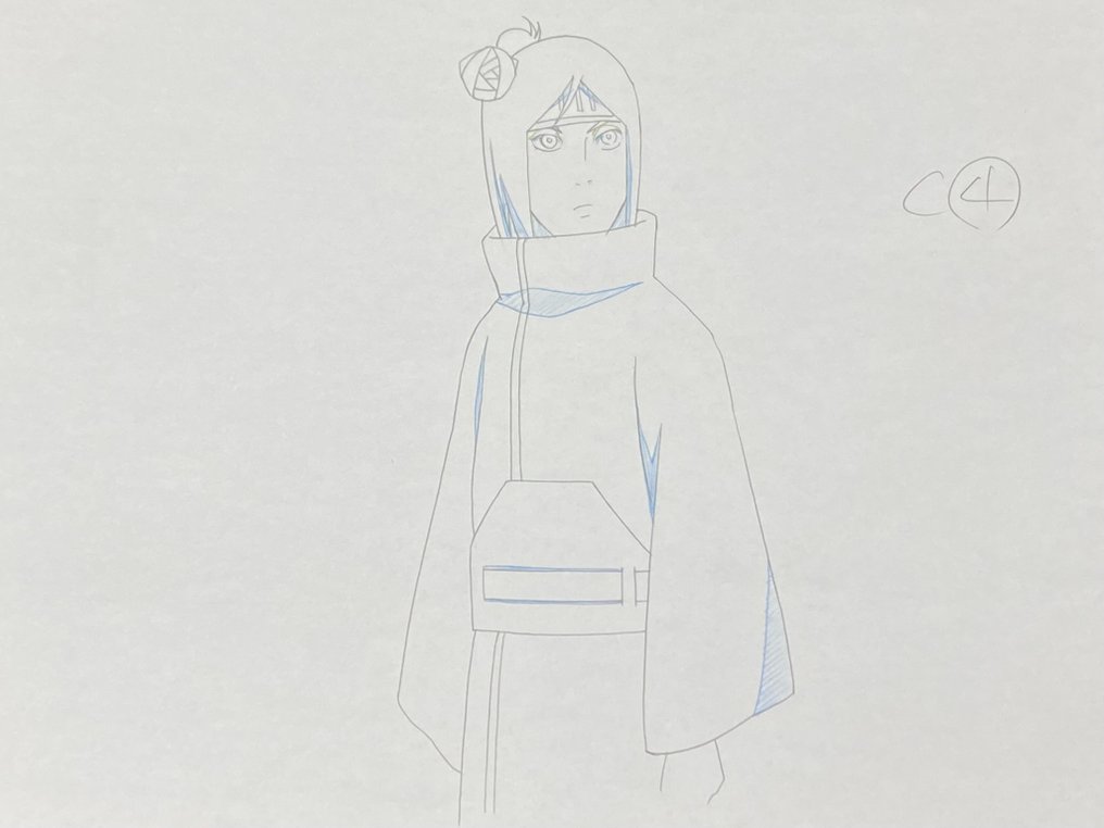 Naruto - 1 Disegno di animazione originale di Konan #3.2