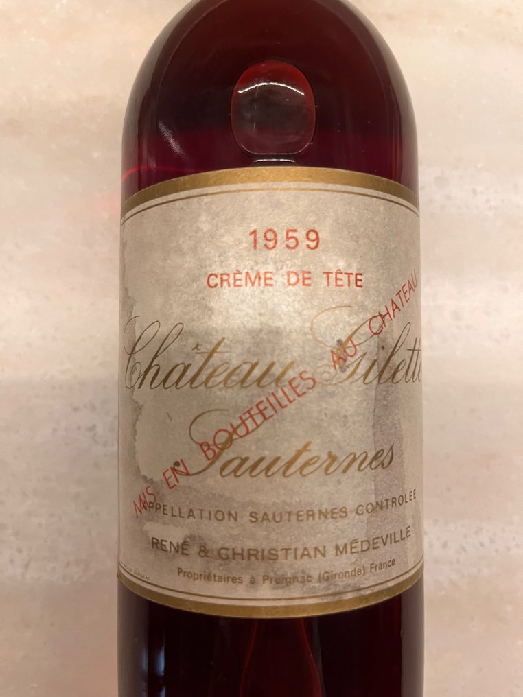 1959 Château Gilette - Sauternes - 1 Fles (0,75 liter) #2.1
